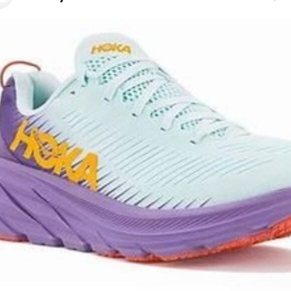 Hoka One One Rincon 3 Light Blue and Purple 11B NWT - Picture 2 of 7
